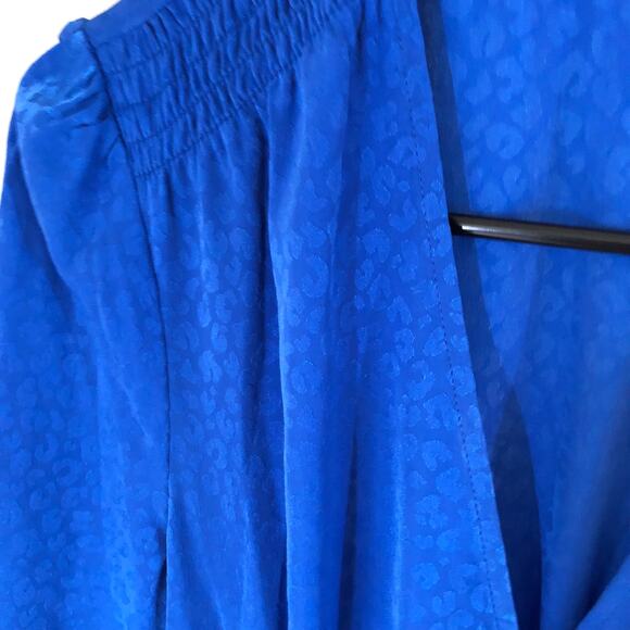 Lilly Pulitzer EUC Women's Cristiana Faux Wrap Dress Ikat Blue Size 2 - Picture 8 of 12